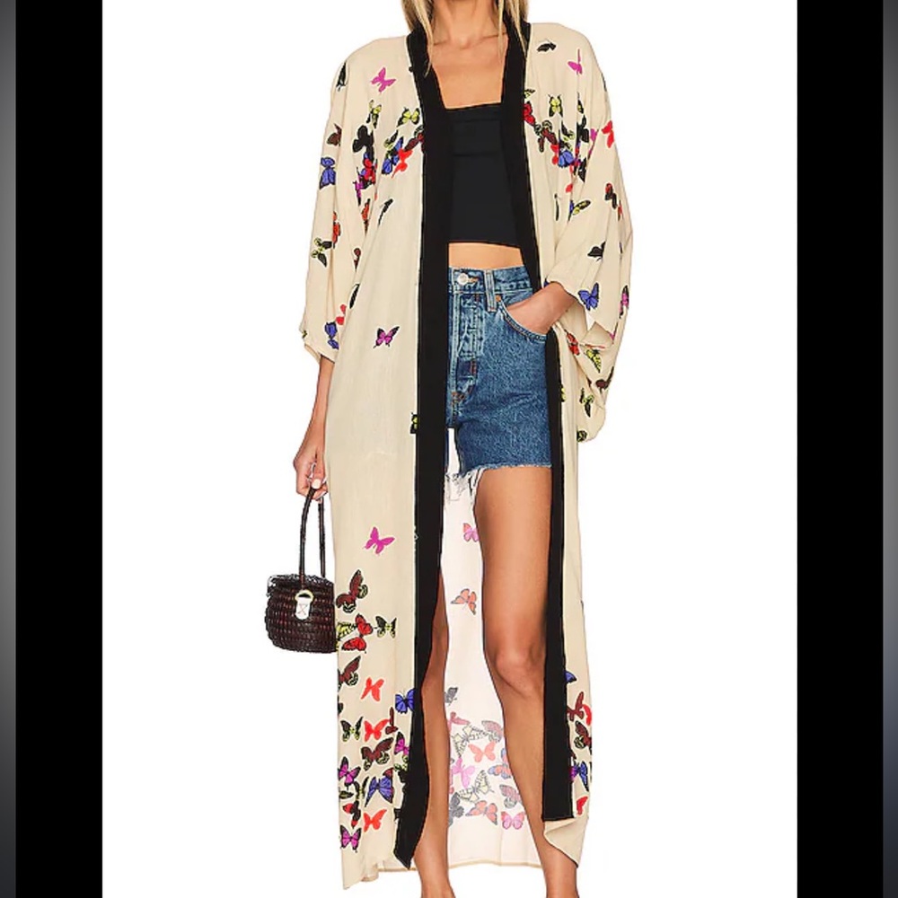 Free People Butterfly Kisses Kimono